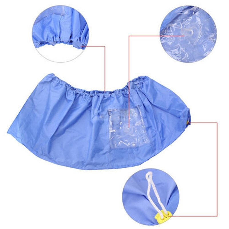 Blue Air Conditioner Waterproof Cleaning Cover Dust Washing Clean Protector Bag