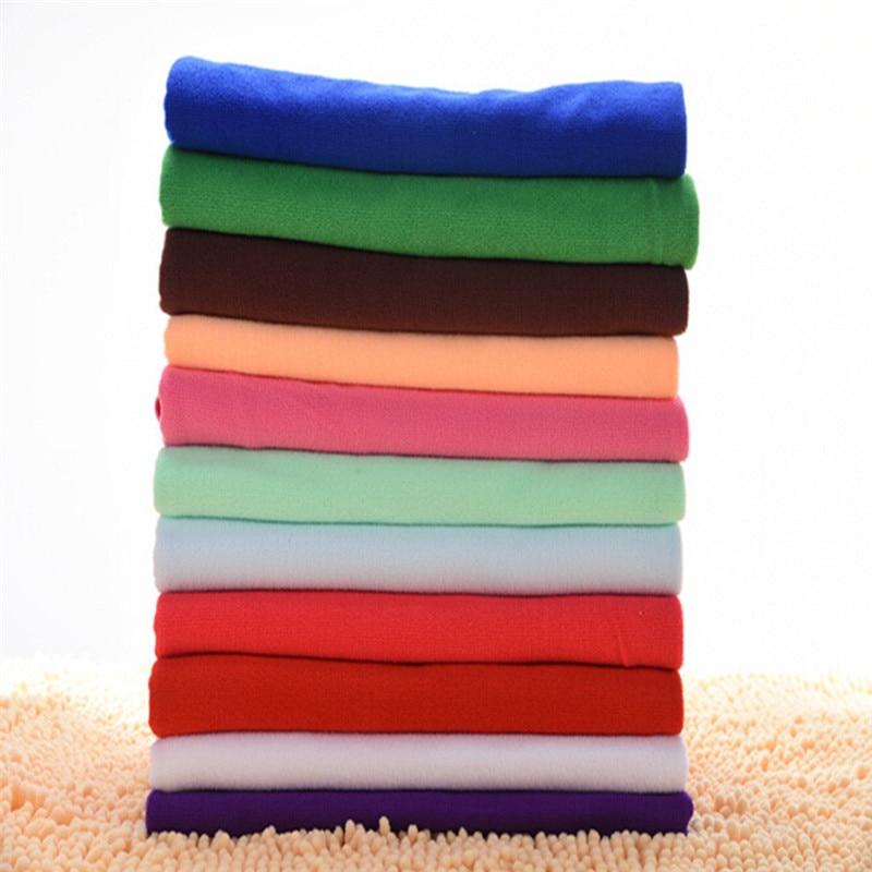 Toallas de microfibra para limpieza de coche, paño de lavado absorbente, suave, grueso, de felpa, para el cuidado del coche, 25x25cm, 10 unidades