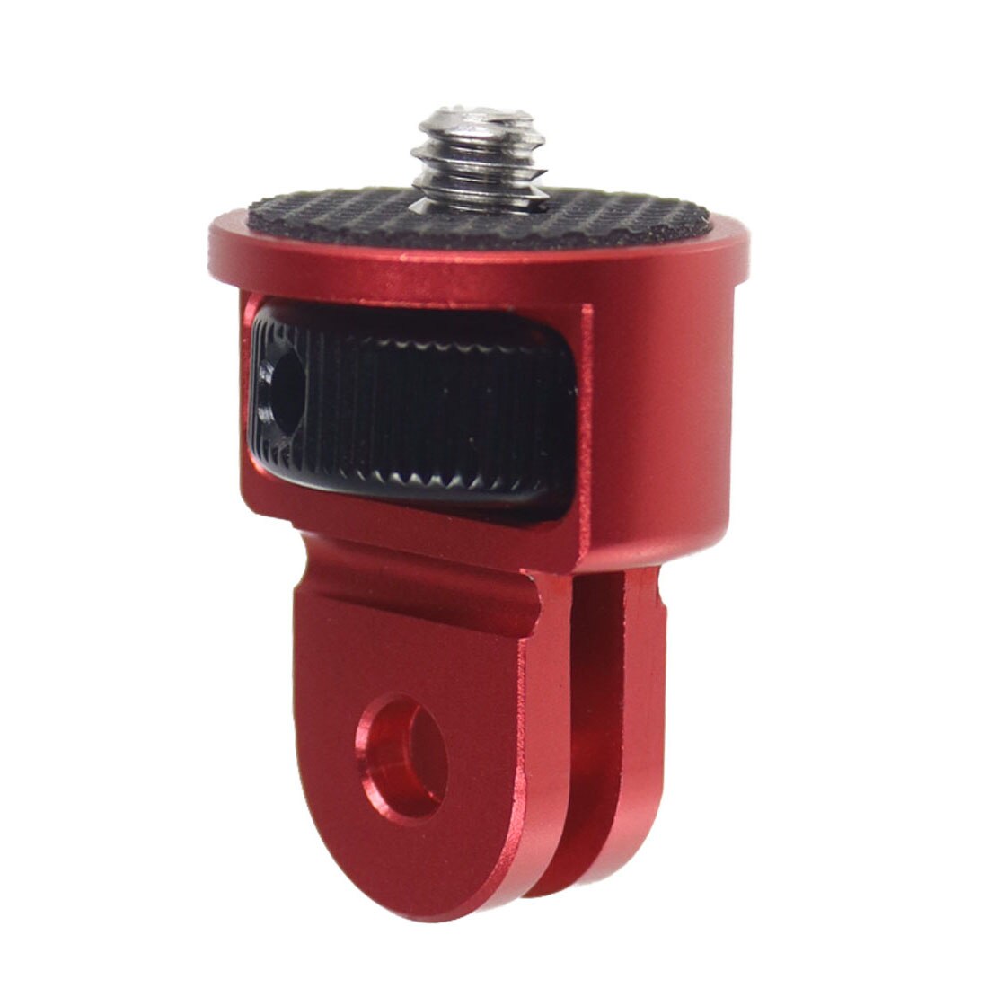 1/4 Inch Mini Tripod Adapter Mount CNC for GoPro Hero 10 9 8 7 5 Black Sjcam Xiaomi Yi Eken Phone Insta360 One X X2 R Camera: Red Black