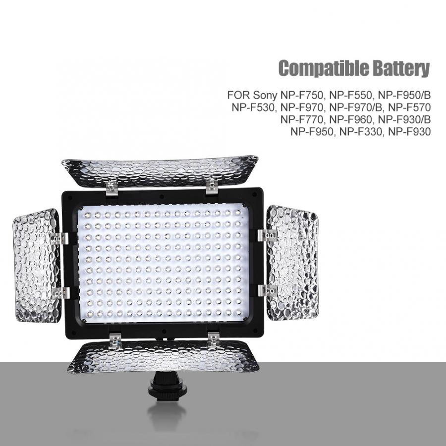 Led lumière annulaire W160 vidéo photographie lumière lampe panneau 6000K LED pour DSLR caméra DV caméscope téléphone lumière chaude