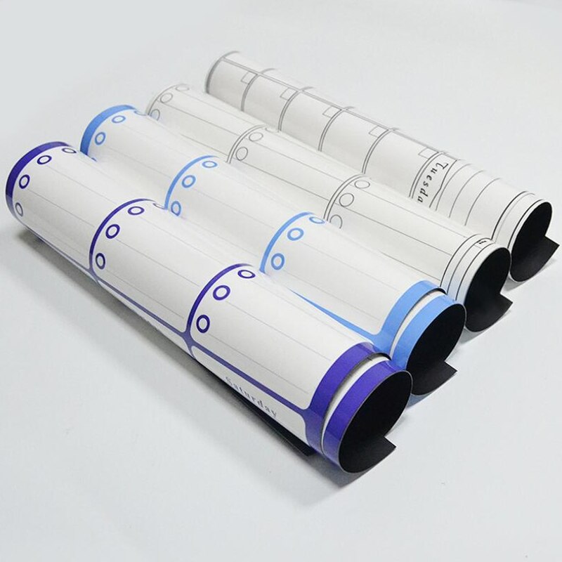 Magnetic Weekly & Monthly Planner Children's Summer Vacation Winter Daily Time Management Message Drawing Whiteboard