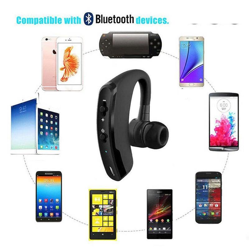 V9 bluetooth øretelefoner støykontroll virksomhet trådløs bluetooth mic sport med til sjåfør håndfri headset trådløst  j9 t 1