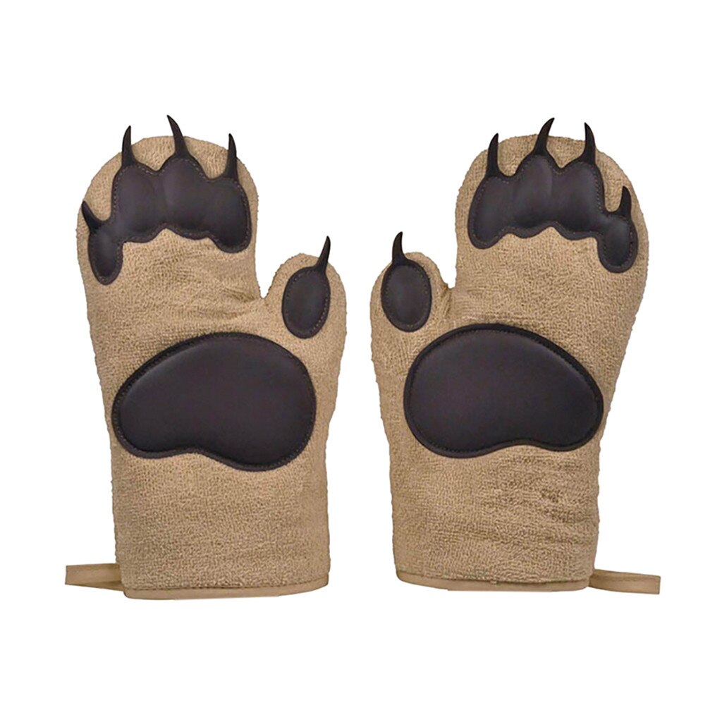 2Pcs Siliconen Keuken Koken Bbq Dikker Pannenlap Oven Handschoenen Koken Bakken Ovenwanten Keuken Handschoenen