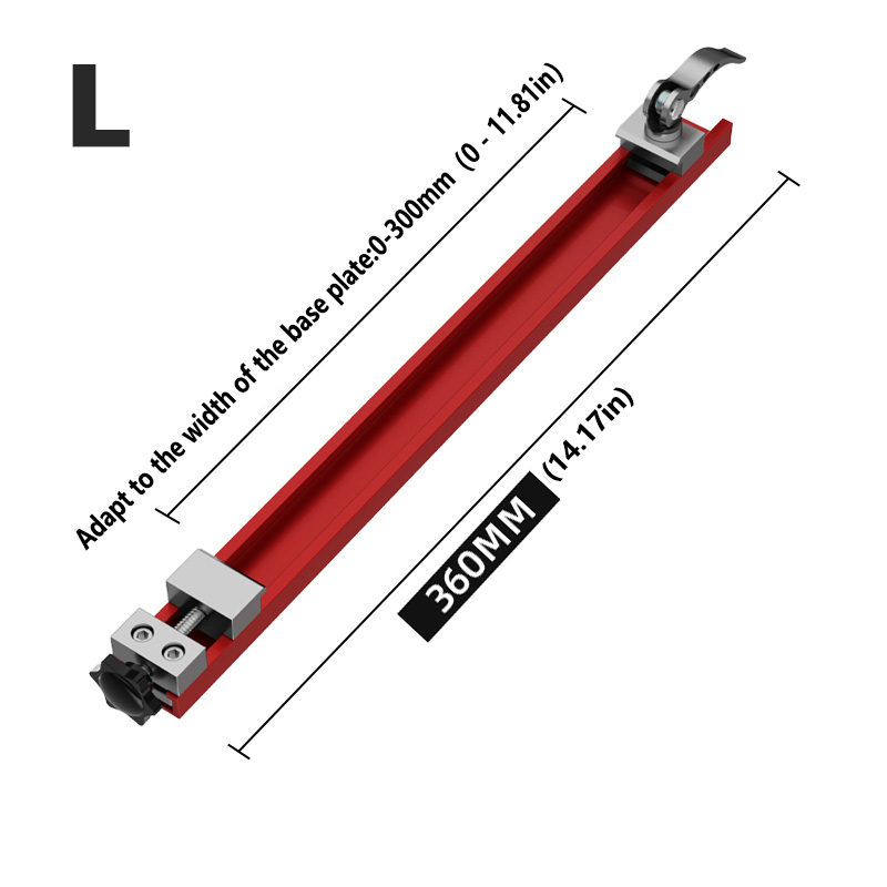 Woodworking Router Bevel Edge Support Clamp - Aluminum Alloy Adjustable Guide Rail for Wood Cutting Machine Durable Anti-Slip: WHITE