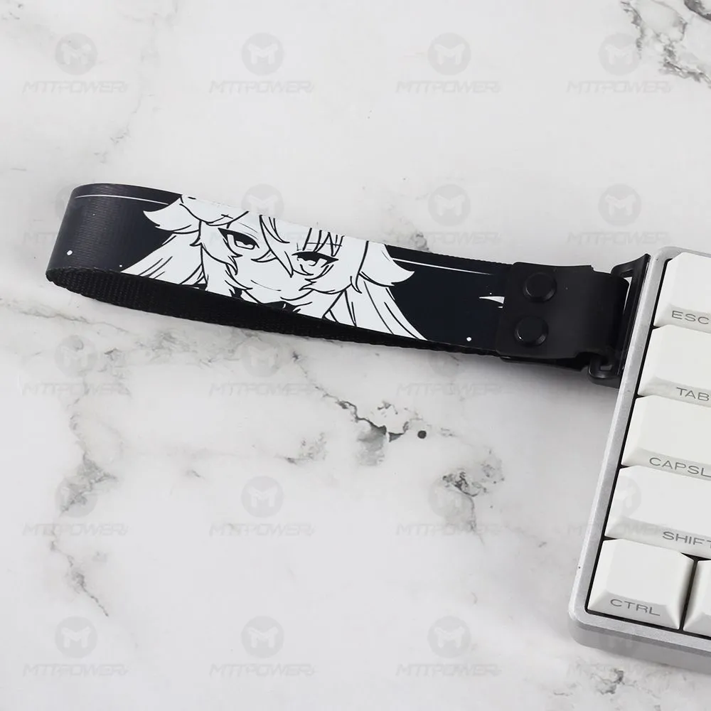 Fita de teclado mecânico, personalização, eixo magnético, pulseira de teclado, wooting atk68, drunkdeer, decoração de tiro: Ciano