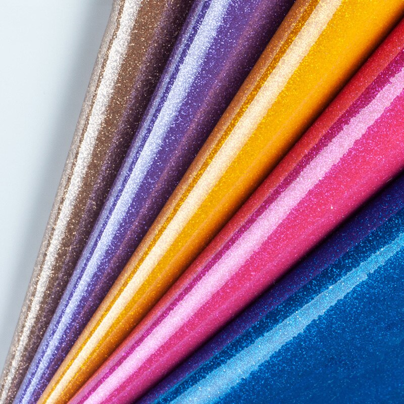 25cm * 34cm PVC Magic Kleur Giltter Faux Leer Stof Synthetisch Leer Voor DIY Handgemaakte Naaien Kleding Accessoires levert