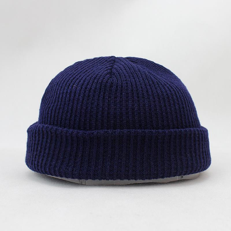 Gebreide Hoeden Voor Vrouwen Gildkruid Mannen Beanie Hat Winter Retro Brimless Baggy Meloen Cap Manchet Docker Visser Mutsen Hoeden Voor mannen