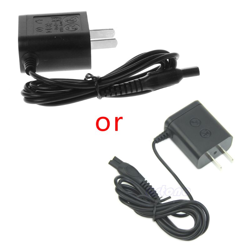 US Plug Universal AC Power Charger Cord Adapter Black For Shaver 4XFB