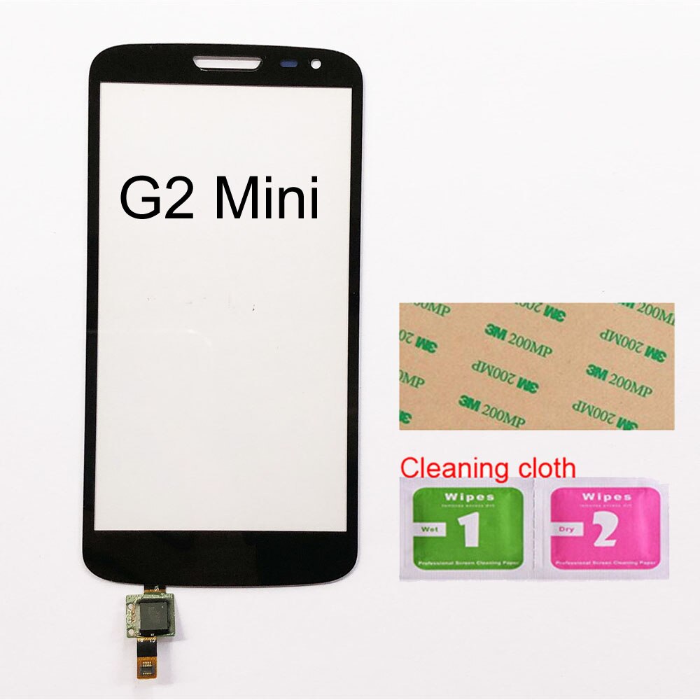 4,7 ''táctil para LG G2 Mini D618 D620 D621 D625 pantalla táctil digitalizador Sensor de cristal táctil Panel de lente de repuesto: Black No Tools