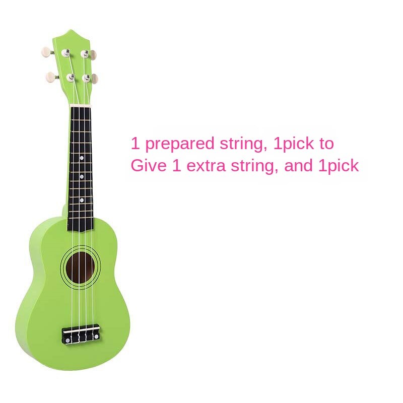 21 Inch 16 Colors Ukulele Guitar Wooden Ukulele Musical Guitar Musical Instruments for Beginners Childrens: green