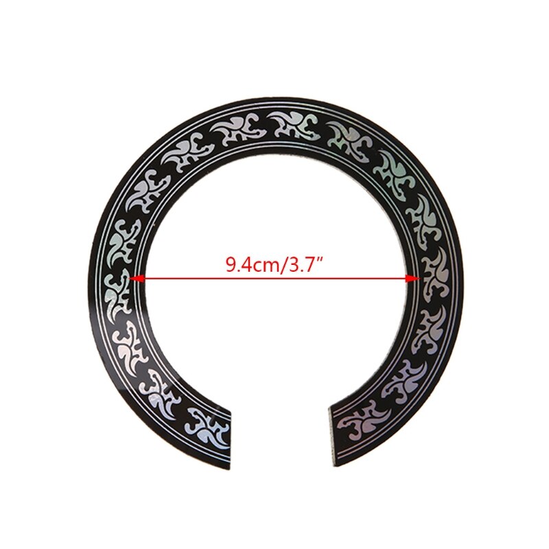 Hard PVC Cirkel Klankgat Rozet Inlay voor 38 39 inch Akoestische Gitaren Decal