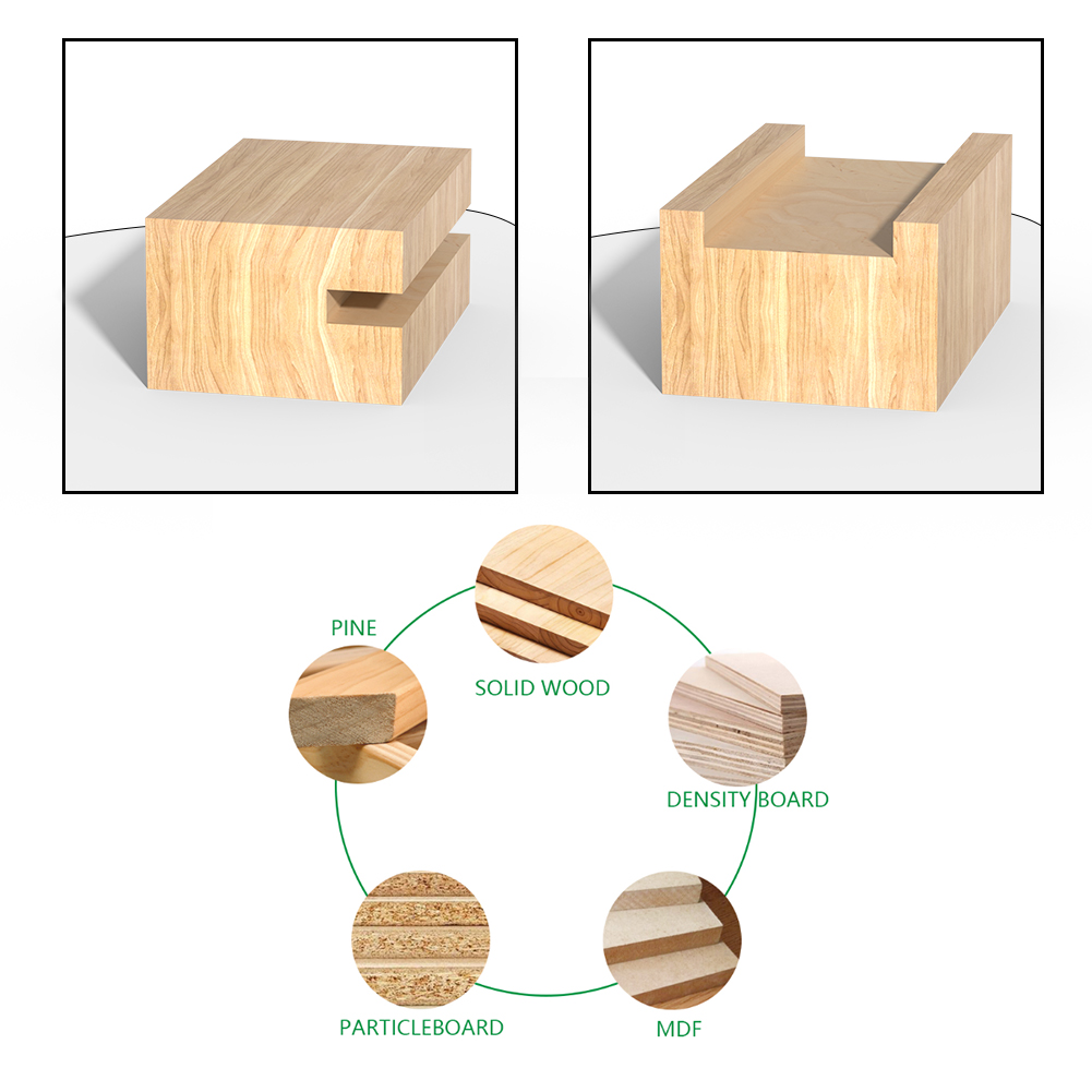 Broca enrutadora de vástago de 6mm y 6,35mm, fresa para brocas enrutadora de carburo de Metal y madera, herramientas de carpintería, cortador de 6mm de diámetro