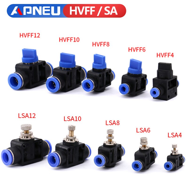 Air Fittings Pneumatic Parts Connector Quick Push For Hose Tube Fitting Speed Plastic Switch Controller 4mm 6mm 8mm 10mm 12mm
