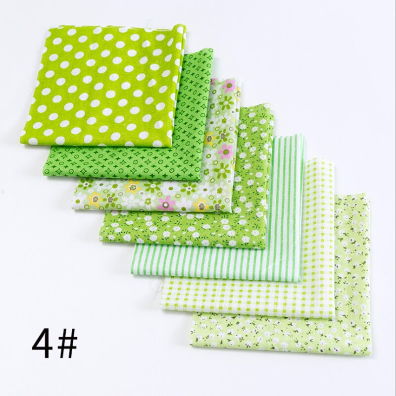 7 kpl 25cm x24cm ohutta tilkkupuuvillakangasta kukkasarjan värikäs itseompelu kukkakangas