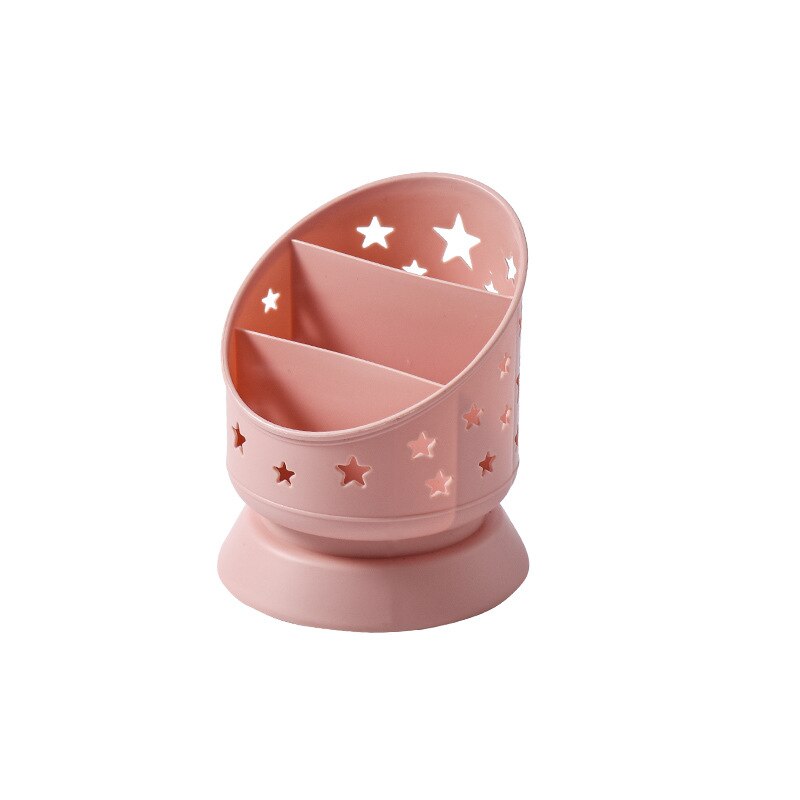 Cute Japanese Office Storage Box Simple Pen Holder Dressing Room Large Capacity Storage Box desk storage stationery organiser: Pink