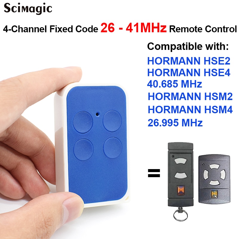 Hormann Afstandsbediening Clone Hormann 40.685Mhz Garagedeur Afstandsbediening Duplicator Voor Hormann HSE2 HSE4 Grijze Knop