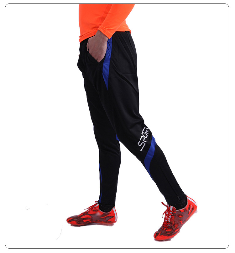 Voetbal Training Broek Leisure Sport Atletiek Broek Mannen Broek Outdoor Sport Broek: Blauw / L