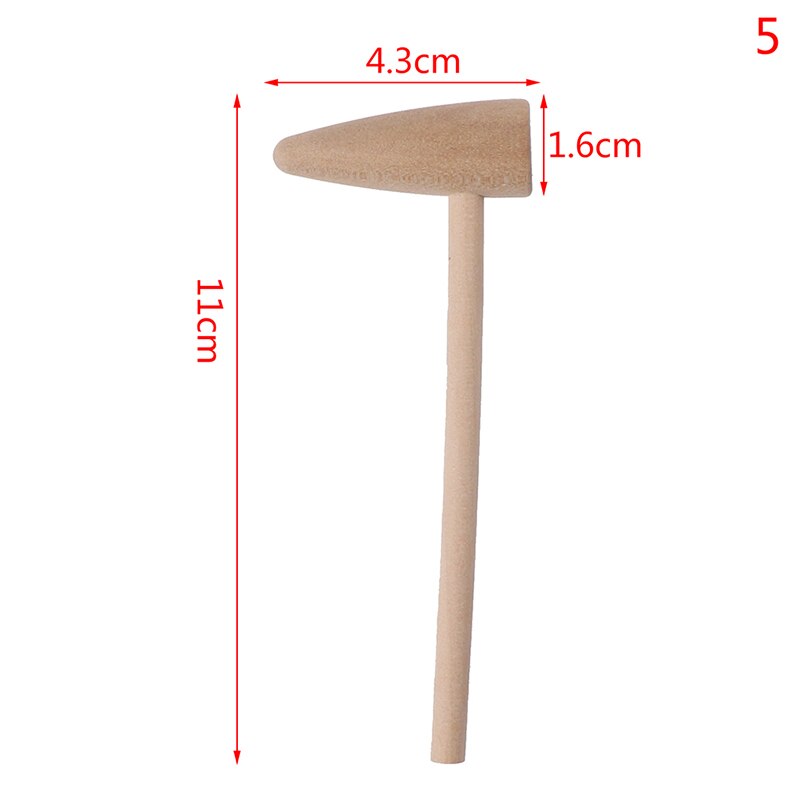 1Pcs Houten Hamer Mallet Carving Tool Lederen Craft Sieraden Maken Hamer Tool: 5