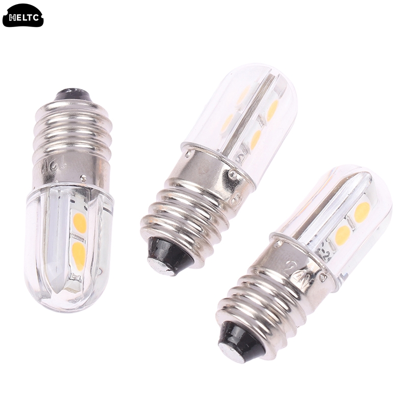 Varm hvid  e10 led-pære 6/12/24v opgraderingspærer 4 led-lamper erstatning for lommelygte blinklyspære forlygte motorcykel led-pære