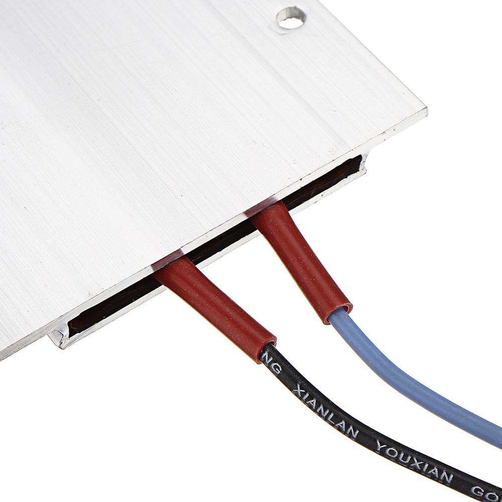 60/80/100/120/150 Graden Constante Temperatuur Keramische Aluminium Heater Ptc Verwarming Plaat Element Shell Thermistor 77*62Mm 220V