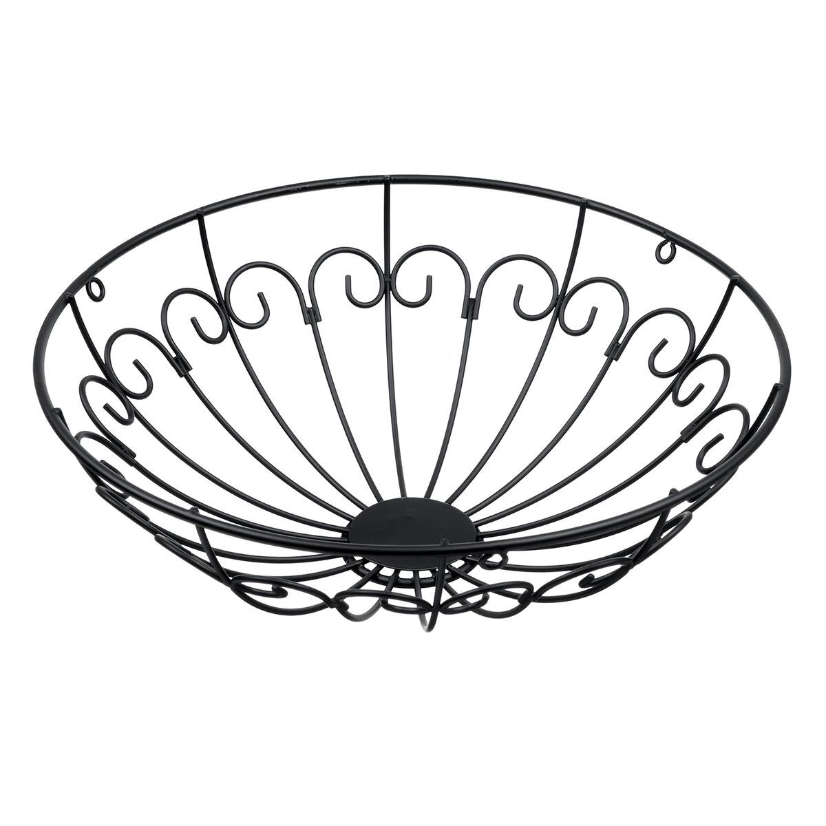 3-Tier Metal Delicate Fruit Display Basket Hanging Basket Sturdy Vegetable Rack Vegetable Hanging Basket