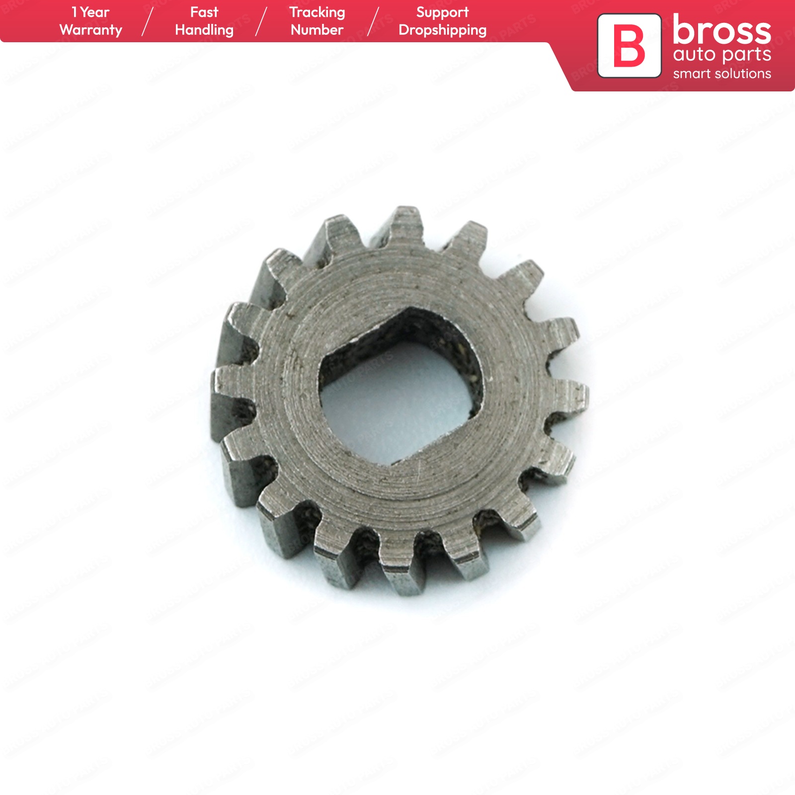 Bross bge 516 soltag motor reparation tandhjul gear 0176780 til renault peugeot tænder nummer : 16 ; diameter : 13.7mm.  tykkelse : 4.95mm.