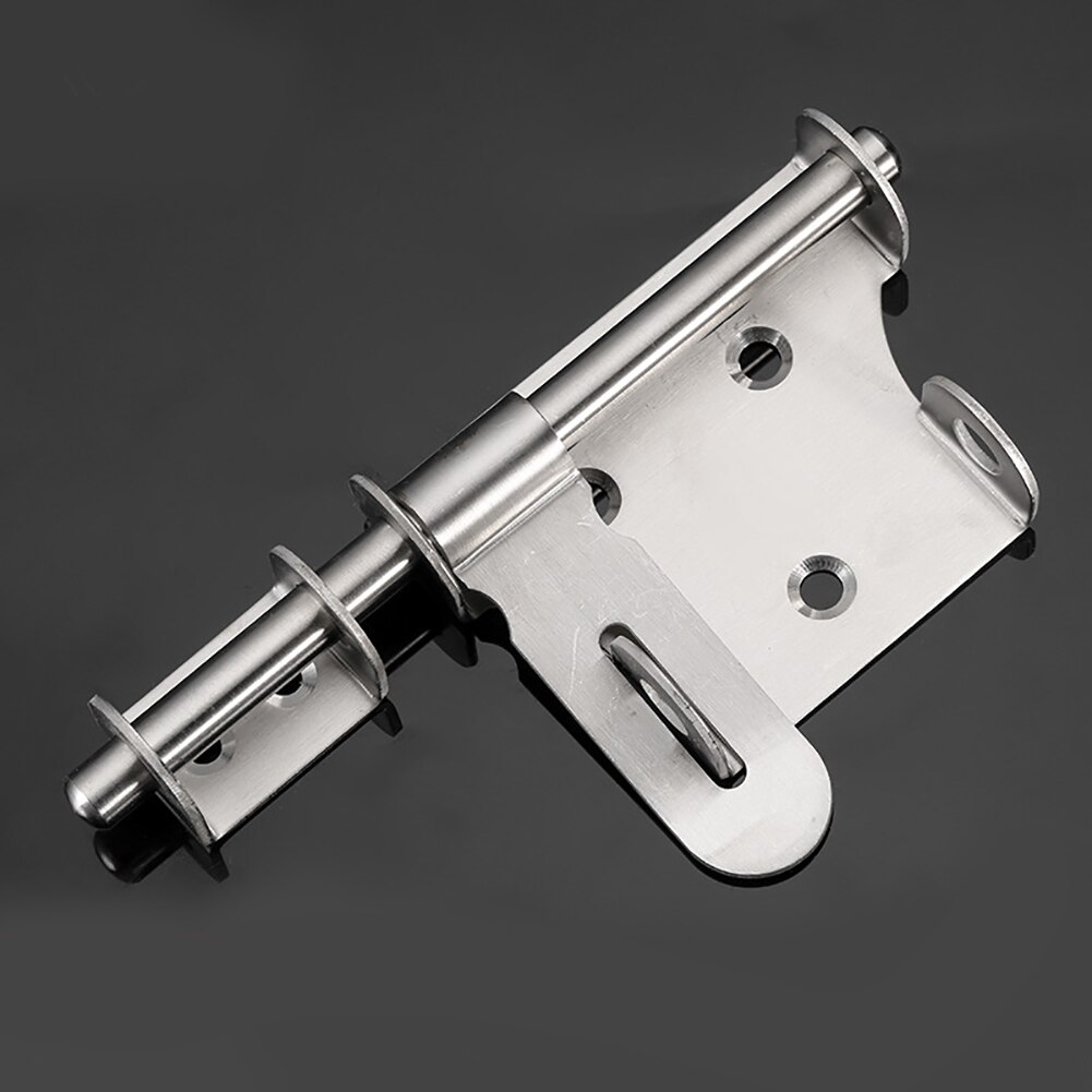 Durable Lock Safety Hasp Home Door Latch Staple Gate Anti-theft Hardware Trumpet Stainless Steel Slide Bolt Practical