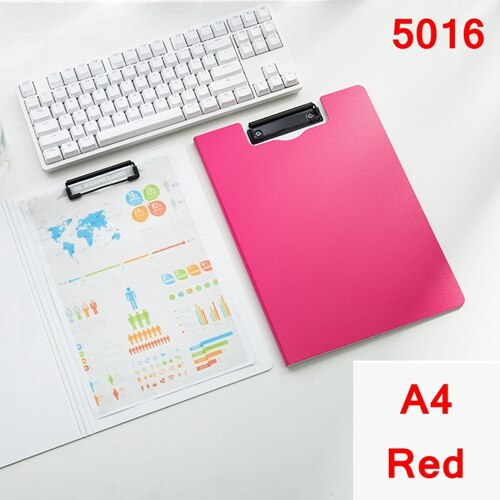 Deli 5011 5016 A4 File folder Writing pads clipboard PP foam board 325x245x11mm A4 file forlder board: Blue