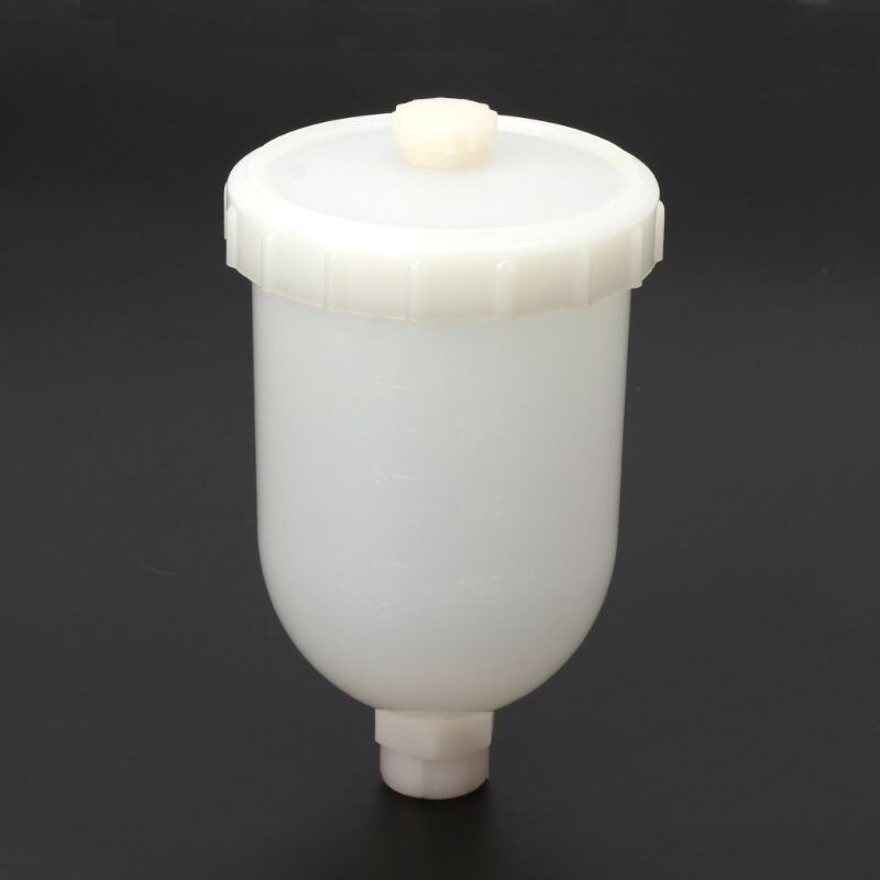 Pots De Peinture 600 Ml Pour Pistolet SATA (lot De 3) - Plastique Blanc, Bec 1.3 Cm