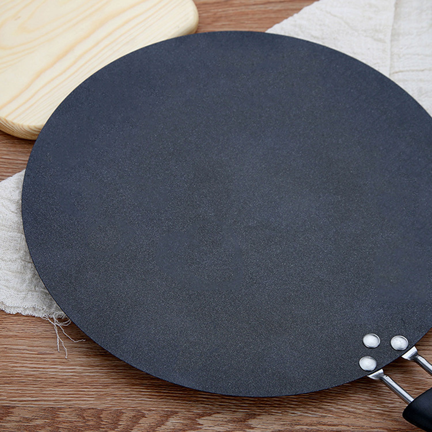 Behogar-sartén antiadherente plana para Pan, huevo, Crepes, Chapattis, sartén para hogar, restaurante, suministros de cocina, diámetro de 11 pulgadas