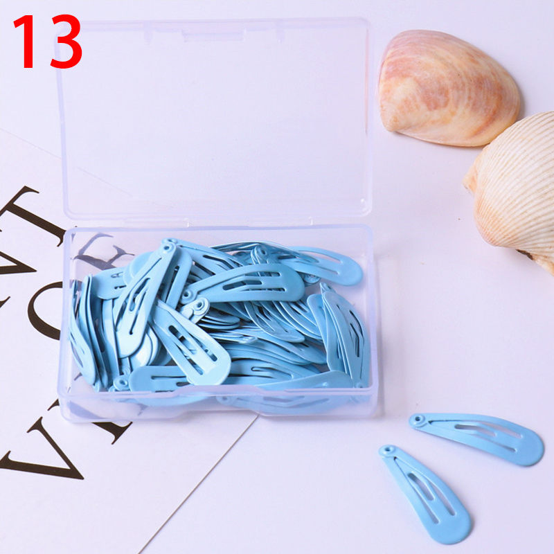 50 Stks/partij 3 Cm Leuke Candy Kleur Baby Clip Meisje Haar Accessoires Prinses Haarspeld Mini Hairclips: 13
