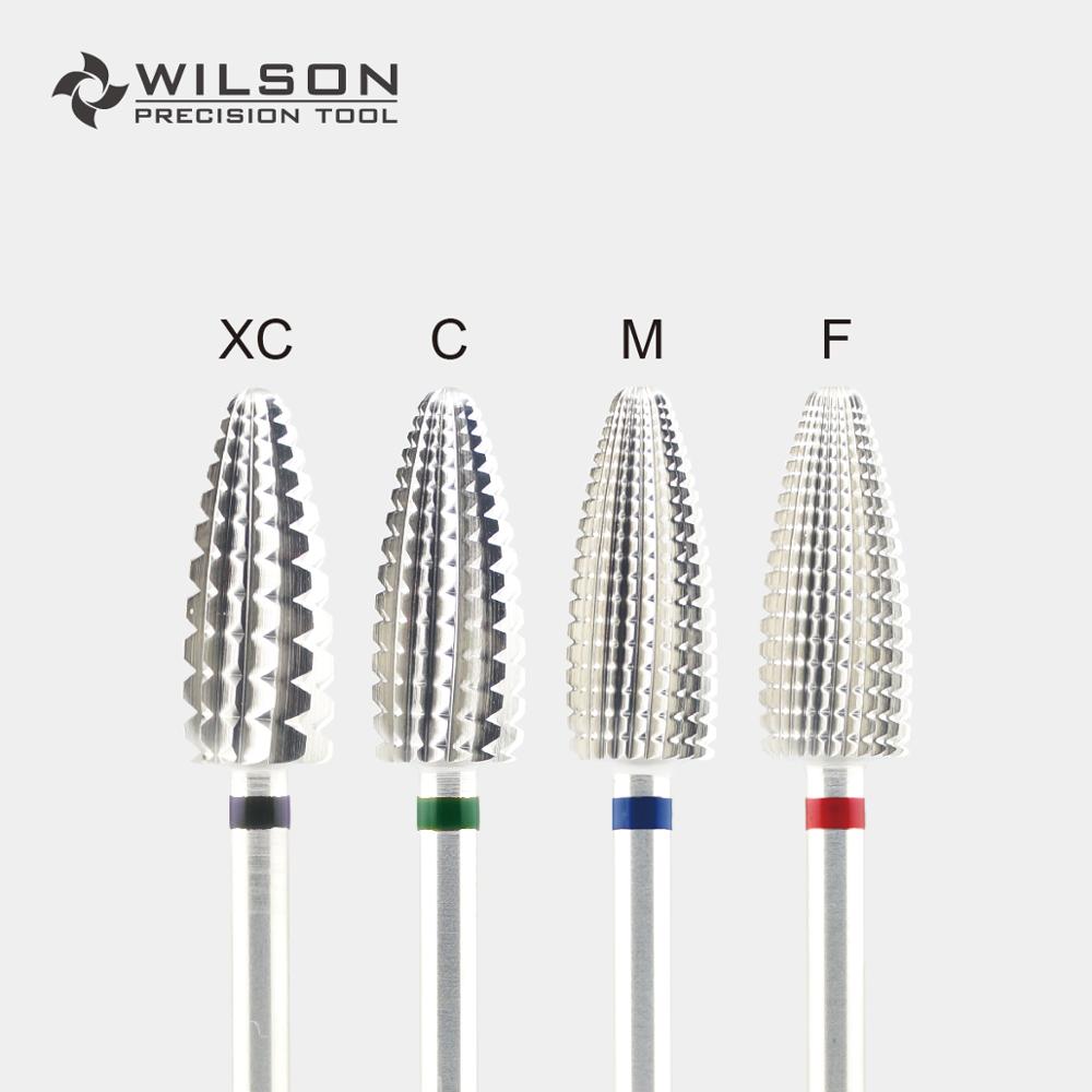Mèche Typhoon (acrylique et Gels à suppression la plus rapide) [or/argent]-une directionnelle (pour usage à droite seulement)-mèche à ongles en carbure WILSON: 4pcs XC - F  Silver