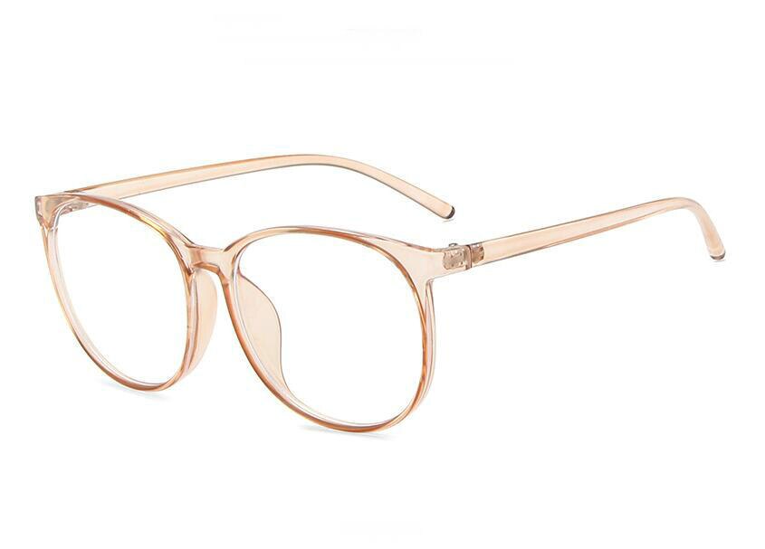 Heldere brilmonturen voor dames en heren, vintage ronde brillen voor dames en heren, transparante optische brillenmonturen van kunststof.: 2