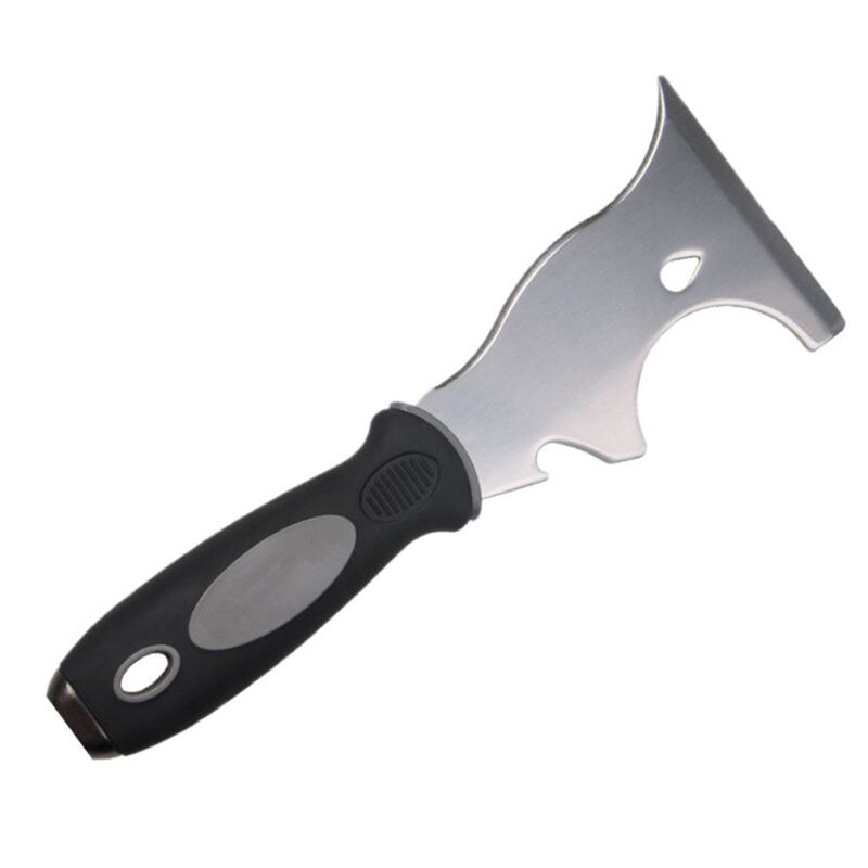 Stainless Steel Paint Putty Scraper 7in1 Tool Paint Can Opener Wallpaper Scraper B85C