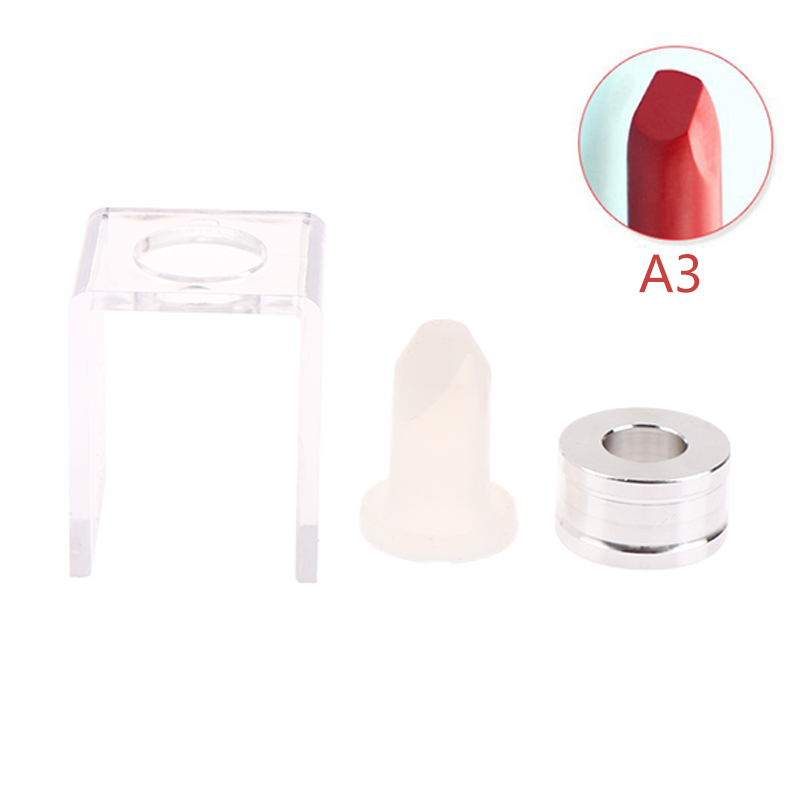1/3pc/set Silicone Lipstick Mold Silicone Lipstick Mold Aluminum Ring Mould Holder DIY Silicone Lip Balm Mold Craftsl Stand Tube