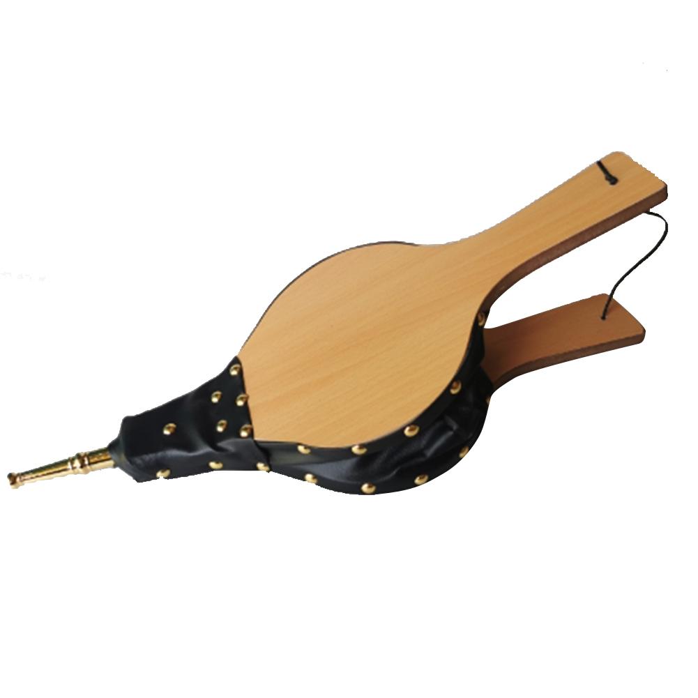 Fuelle de chimenea Manual, soplador de aire grande de MDF, herramienta de chimenea para acampar al aire libre, parrilla de barbacoa, herramienta de chimenea, 48,5x19cm