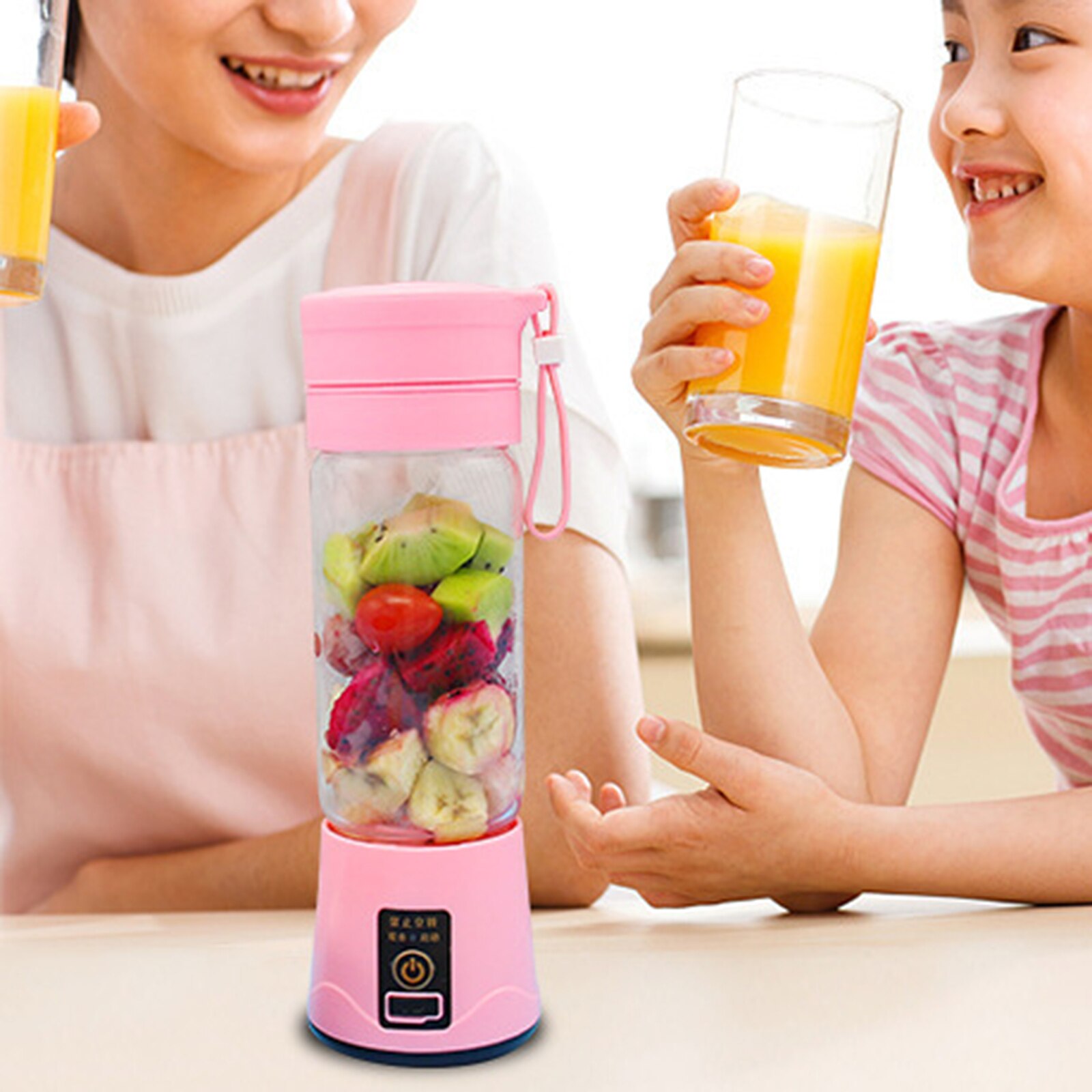 380ml Mini Juicer Machine Usb Electric Portable Blender Smoothie Maker Juice Orange Fruit Mixer Cup For Kitchen Food Processor