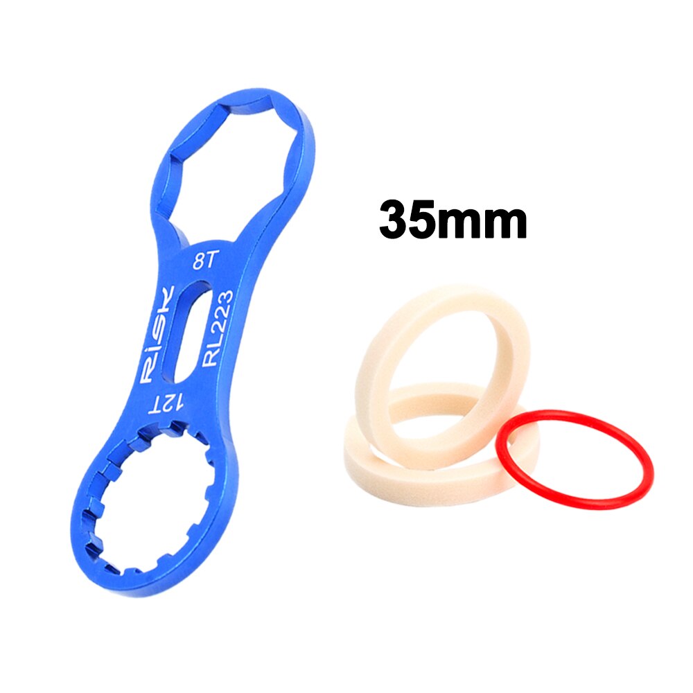 Aluminum Alloy Bicycle Front Fork Repair Tool for SR Suntour XCR/XCT/XCM/RST MTB Bike Front Fork Cap Wrench Disassembly Tools: Set C