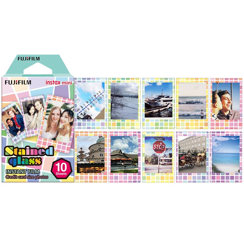 10 blätter Fuji Fujifilm instax Mini 11 9 filme weißen Rand 3 Zoll farbe Film für sofortig Kamera Mini 8 9 11 7s 25 Foto papier: Glas