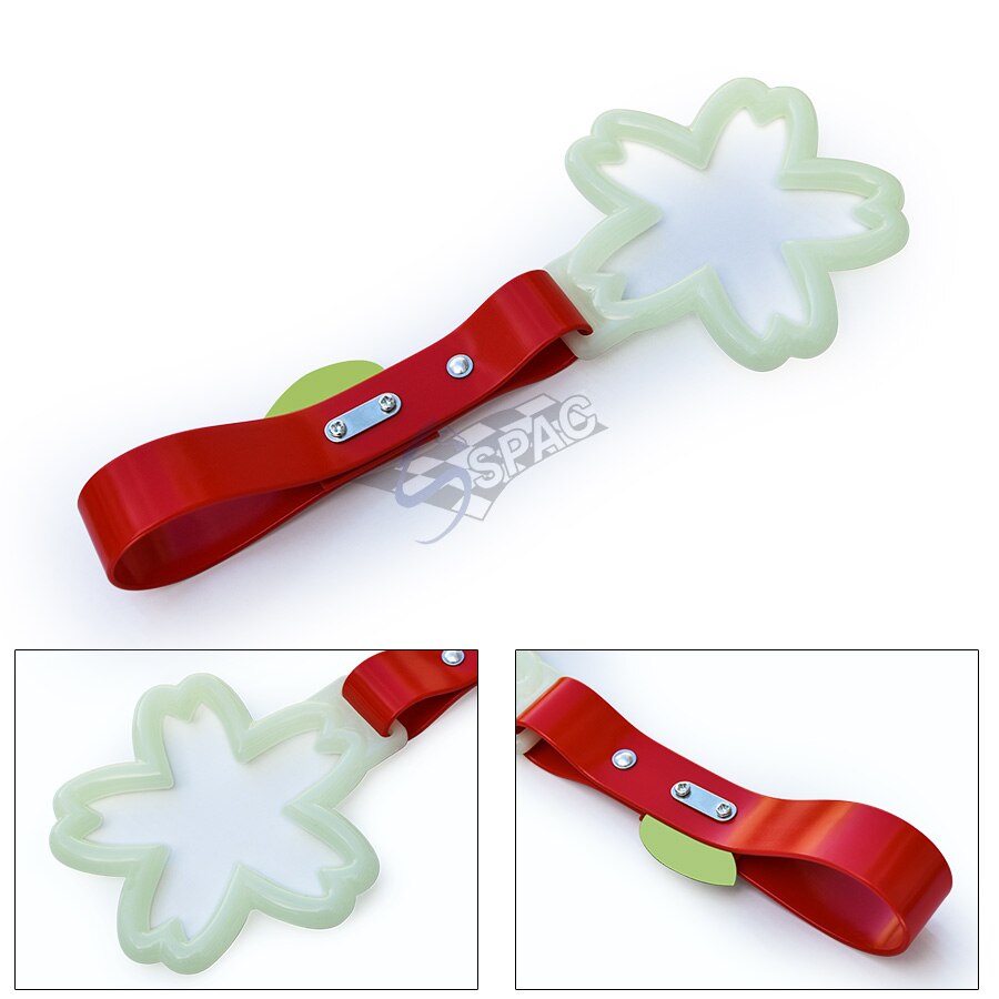 JDM Drift Accessories Tsurikawa Ring Train Bus Car Subway Handle Hand Strap: Glow-Red