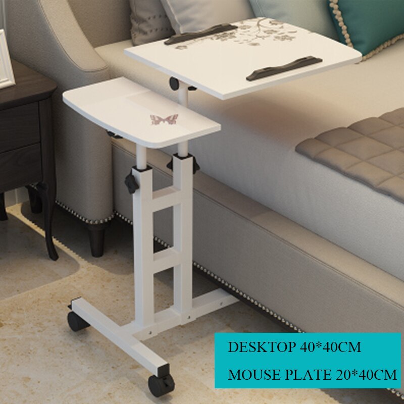 Foldable Computer Table 64*40CM Adjustable Portable Laptop Desk Rotate Laptop Bed Table Can be Lifted Standing Desk