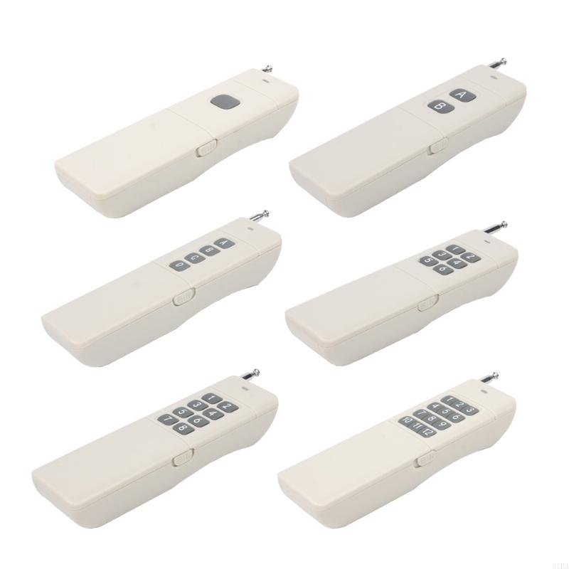 652F 3000m Long Distance High Power 4 6 8 12CH RF Remote Control Transmitter 433 MHZ Garage Door Gate Remote