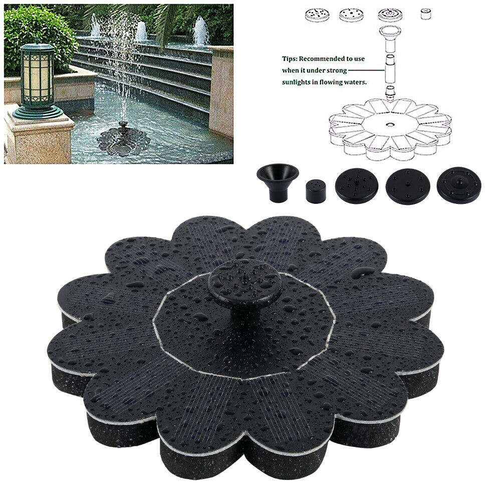Solar Fountain Garden Kit Solar Water Pump Outdoor Landscape Fish Pool Pond Solar Water Pump Floating Fountain Garden Decoration