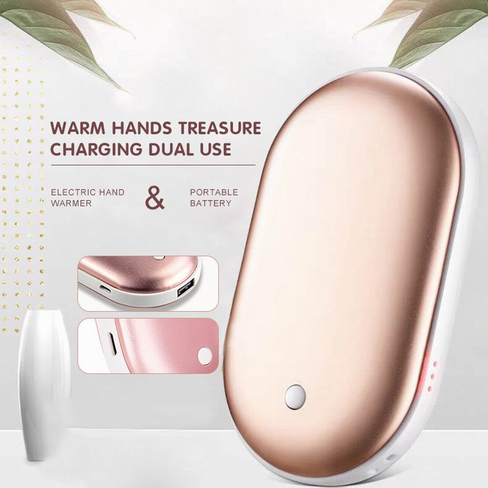 Mini Winter Mini Hand Warmer Heating Pad USB Rechargeable Handy Warmer Heater Pocket Cartoon Electric Heater Warm 5200mAh