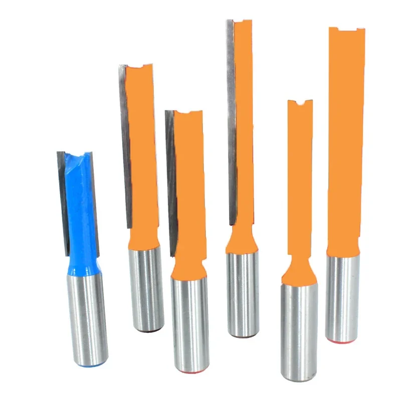 1Pc 1/4 "6.35Mm 1/2" 12.7Mm Schacht Frees Houtsnijwerk Mes Rechte Mes Router Bit carbide Houtbewerking Frees