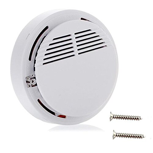 home safety security system battery wireless cordless sensor monitor smoke detector fire alarm