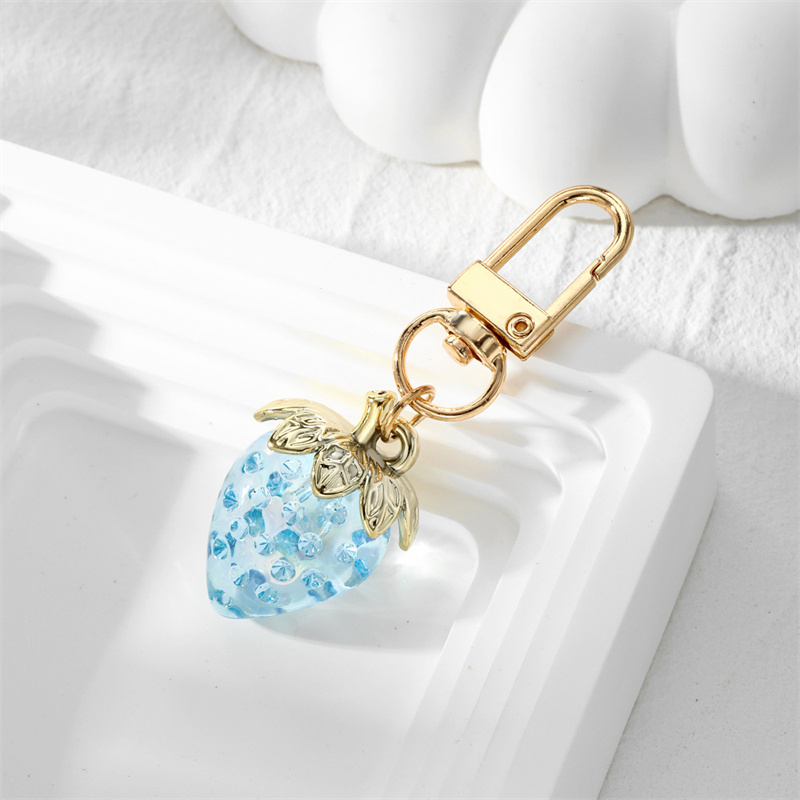 kleurrijke aardbei sleutelhanger sleutelhanger stijlvolle hanger sleutelhangers sleutelhangers ornament rugzak hangers cadeau voor sieraden: green