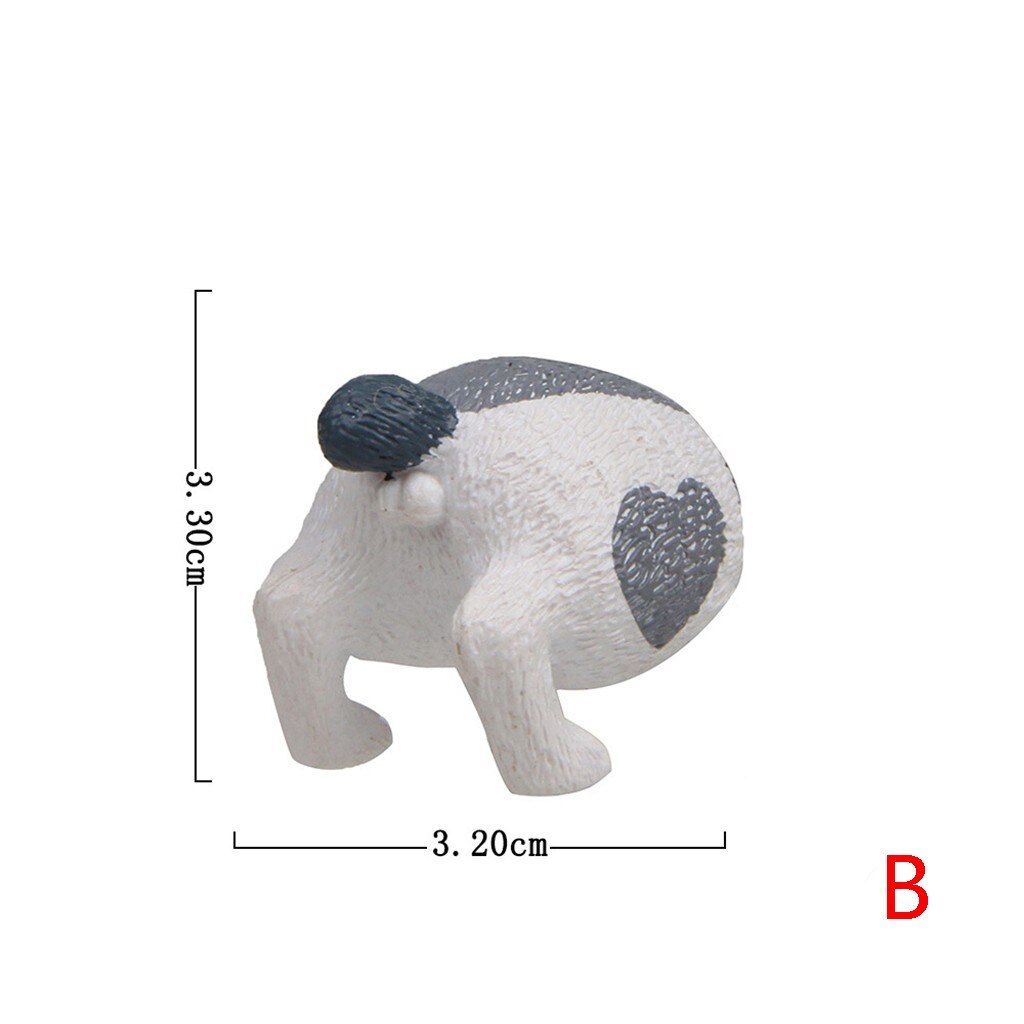 Fridge Magnet Sticker Funny Synthetic Resin Useful Key Holder Cat Ass 4 Pattern Cute Cat Ass Refrigerator Sticker: B