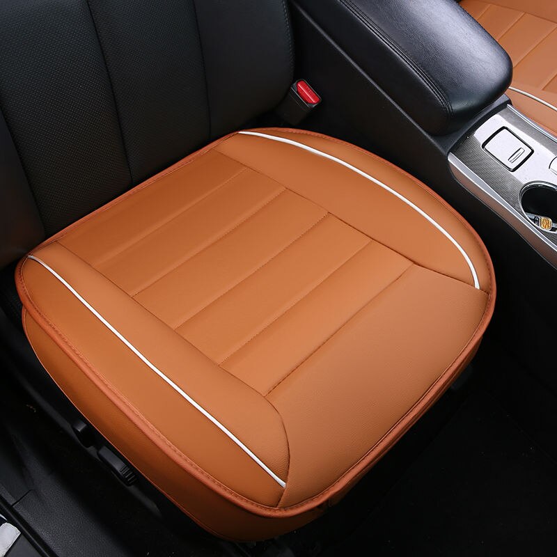 De coche de cuero Set de funda de asiento no diapositiva de protectores de cojines de tamaño Universal para Granta Vesta Chery KIA Mazda Toyota Polo BYD