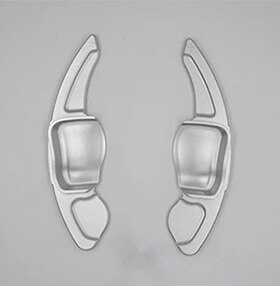 Palanca de cambios de volante de aleación de aluminio para Skoda Octavia Rs , accesorios de caja de cambios, cubiertas: silver